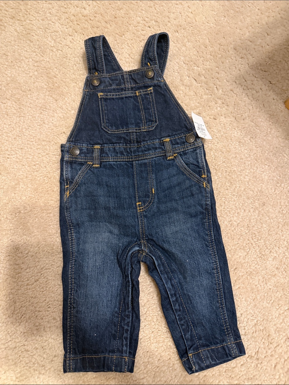 Old Navy Dark Blue Denim baby Overalls